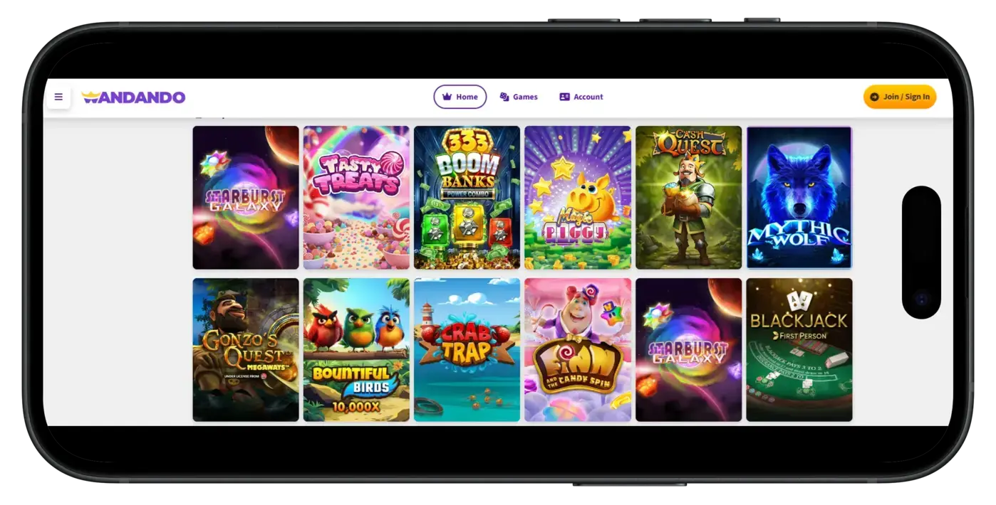 Wandando Social Casino No Deposit Bonus