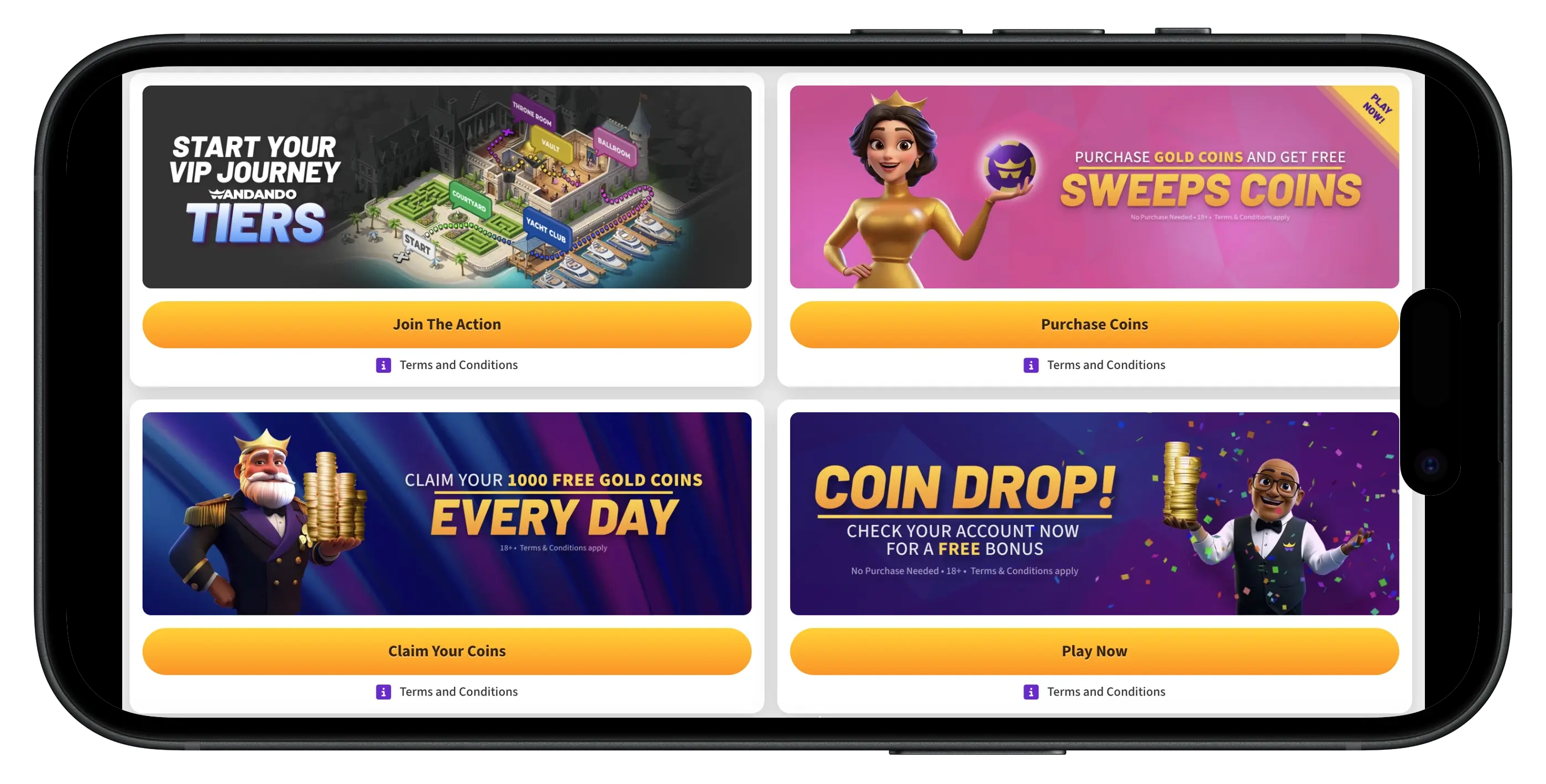 Wandando Promo Code social casino bonuses.