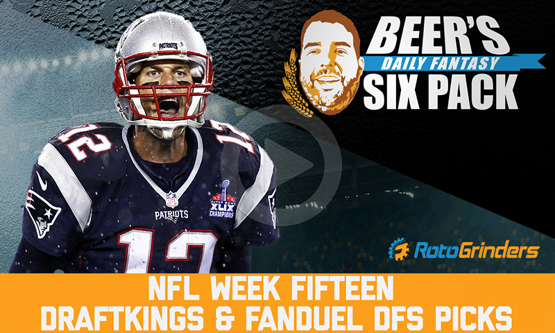 DraftKings & FanDuel NFL Six-Pack: Week 15