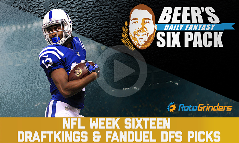 DraftKings & FanDuel NFL Six-Pack: Week 16
