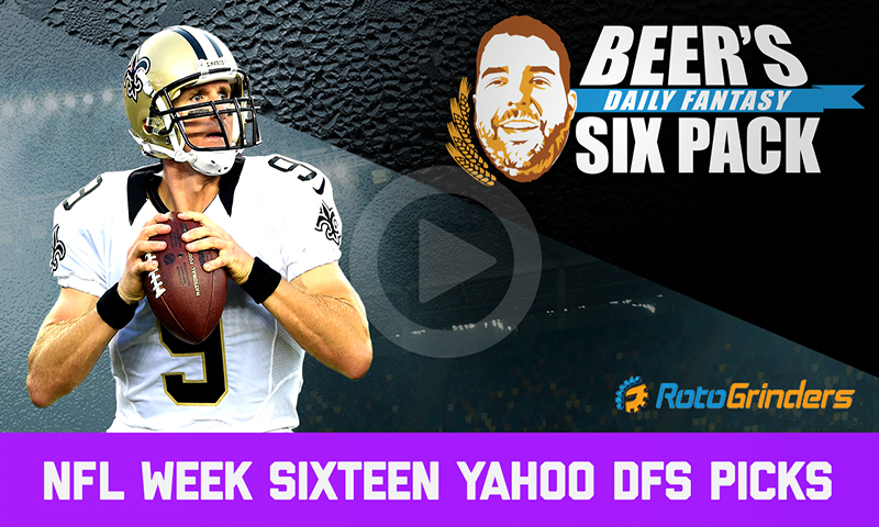 Yahoo NFL Six-Pack: Week 16