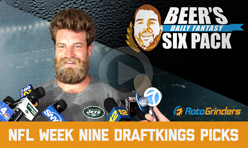 DraftKings NFL Six-Pack: Week 9