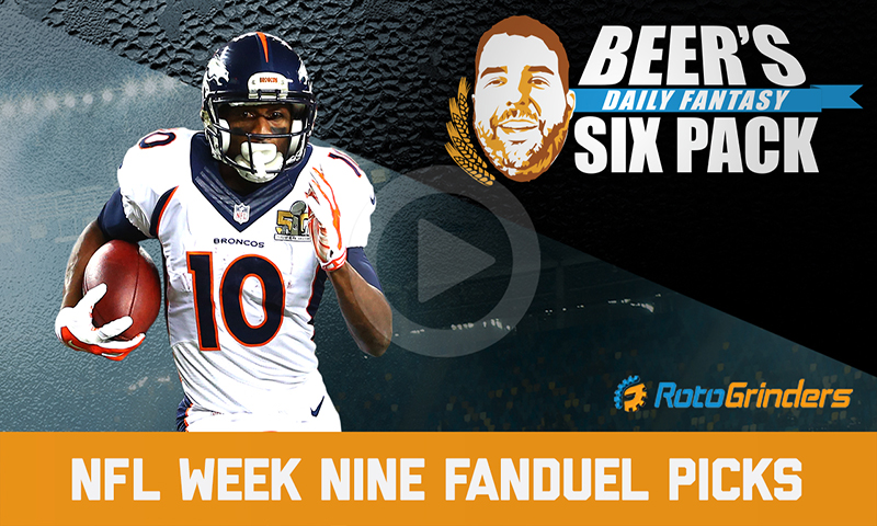 FanDuel NFL Six-Pack: Week 9