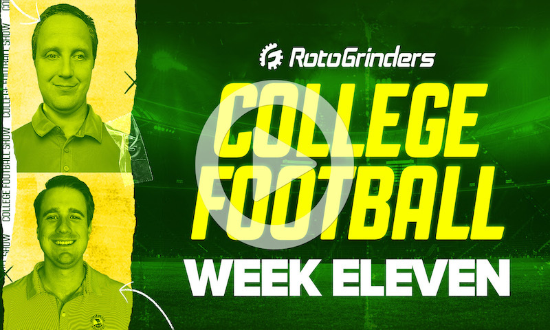 College Football DFS Pre-Lock Show: Week 11