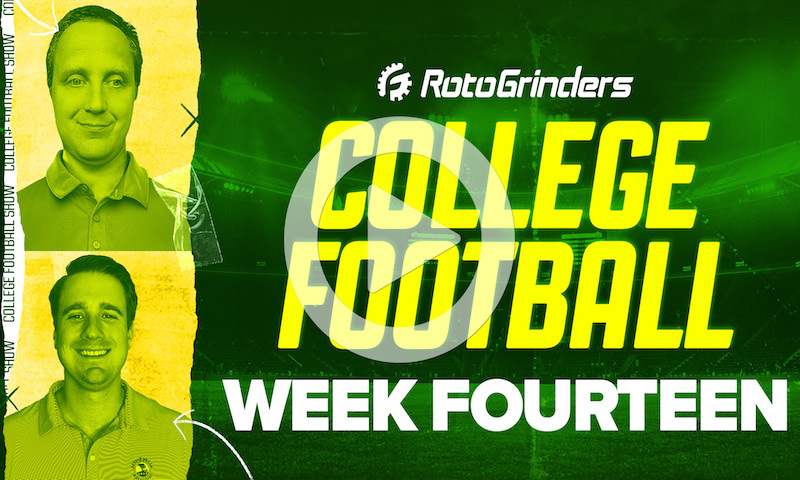 College Football DFS Pre-Lock Show: Week 14