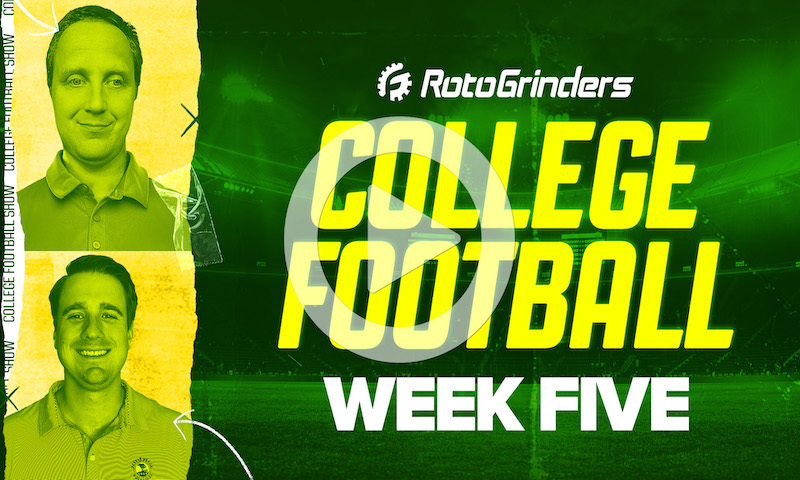 College Football DFS Pre-Lock Show: Week 5