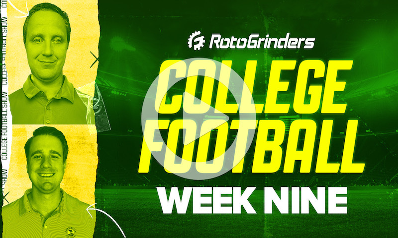 College Football DFS Pre-Lock Show: Week 9