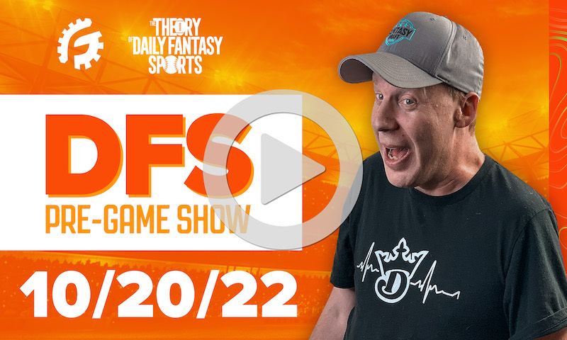 DFS Pre-Game Show - NFL Strategy for 10/20/22