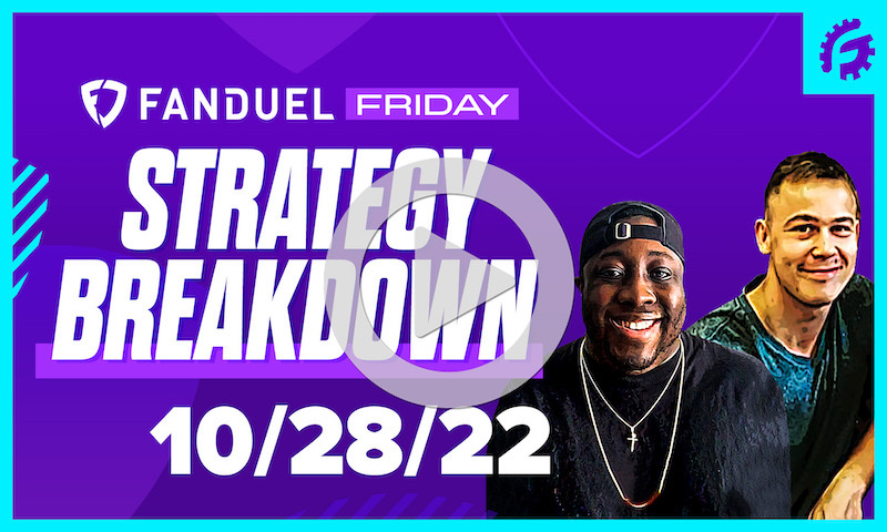 FanDuel Friday NBA DFS Strategy Breakdown: 10/28/22