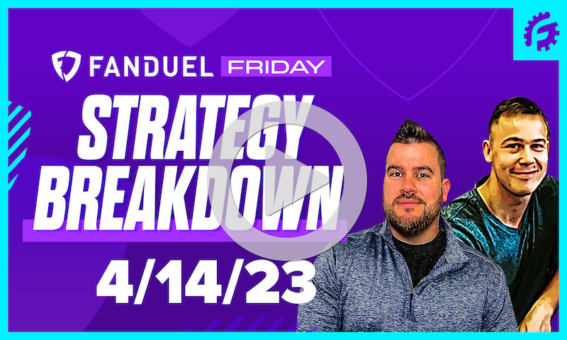 FanDuel Friday MLB DFS Strategy Breakdown: 4/14/23