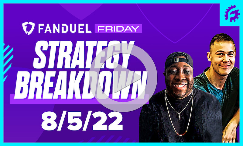 FanDuel Friday MLB DFS Strategy Breakdown: 8/5/22