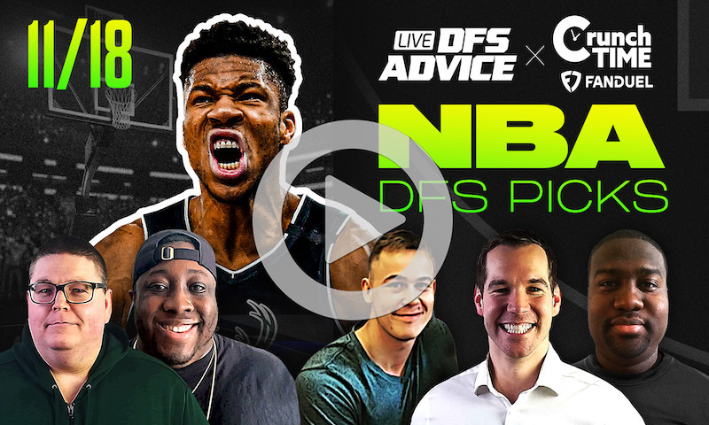 GrindersLive / Crunch Time - 11/18/22 NBA DFS Picks & Strategy