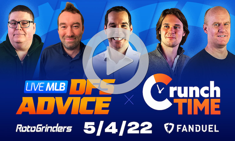 GrindersLive / Crunch Time - 5/4/22 MLB DFS Picks & Strategy