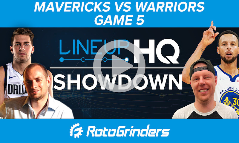 NBA DFS LineupHQ Showdown - Mavericks vs Warriors, Game 5