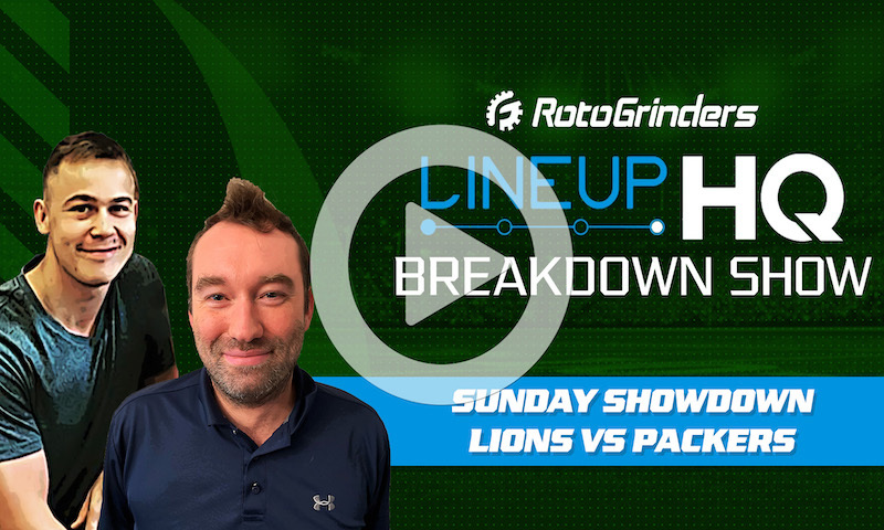LineupHQ Showdown Breakdown: DET vs GB