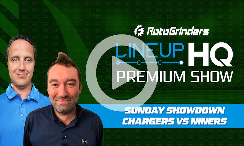 Premium NFL LineupHQ Showdown Build Show: LAC vs SF