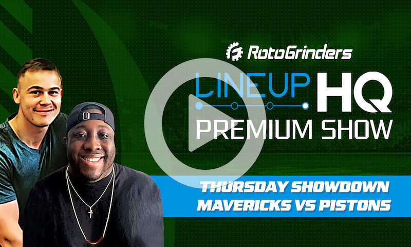 Premium NBA LineupHQ Showdown Build Show: DAL vs DET