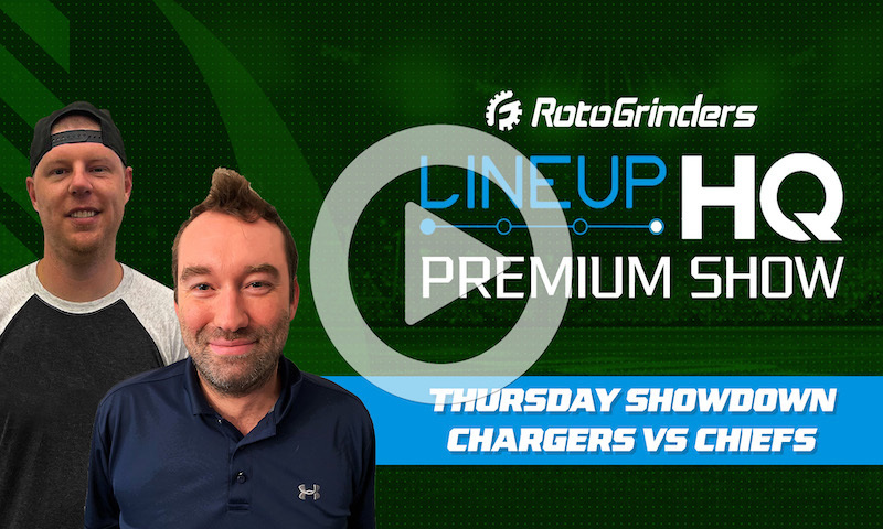 Premium NFL LineupHQ Showdown Build Show: LAC vs KC