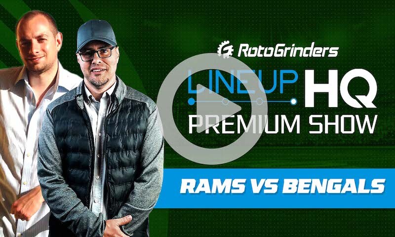 Premium LineupHQ Build: Rams vs. Bengals - DFS Strategy Video