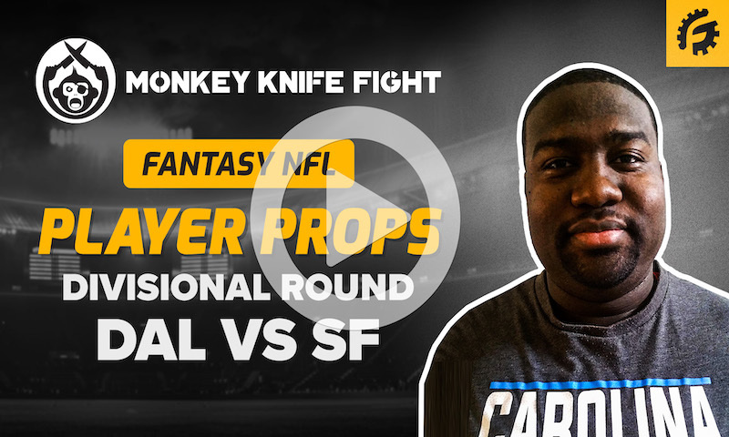 NFL Player Props on Monkey Knife Fight - DAL vs SF