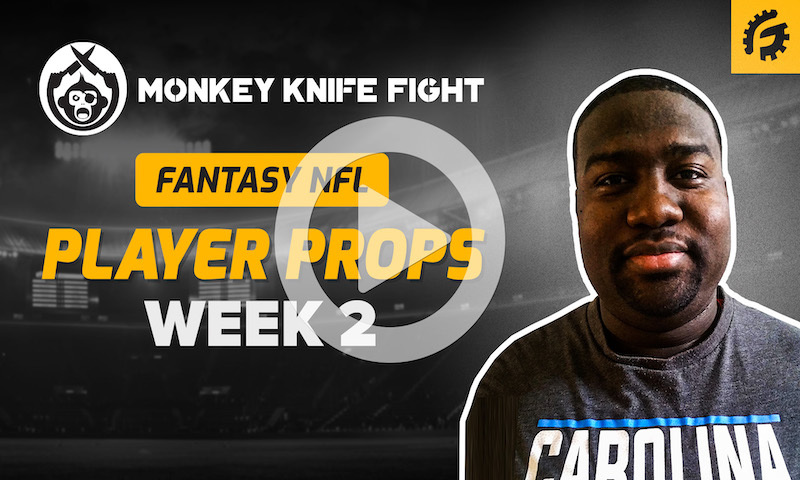 NFL Player Props on Monkey Knife Fight - Week 2