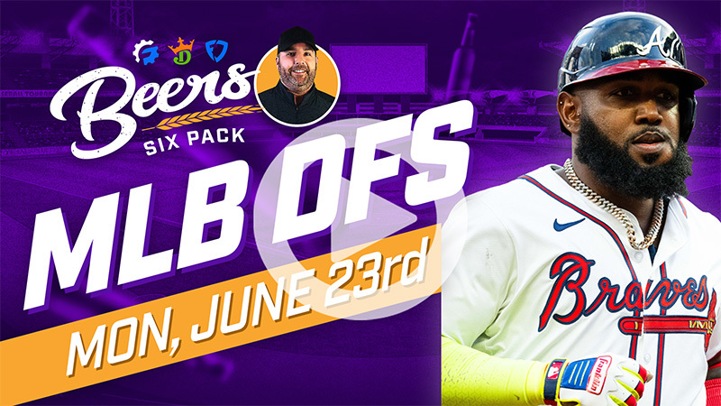 Beer's MLB DFS 6 Pack: Monday, June 23rd