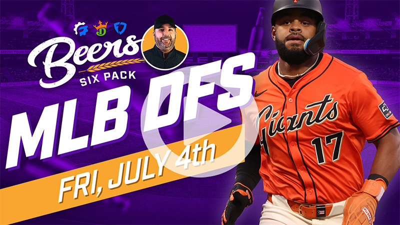 Beer's MLB DFS 6 Pack: Friday, July 4th