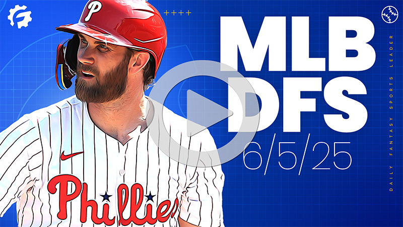 MLB DFS GrindersLive & Crunch Time Show Block - Thursday, June 5th (Early Slate)