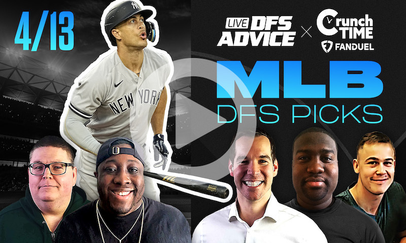GrindersLive / Crunch Time - 4/13/23 MLB DFS Picks & Strategy