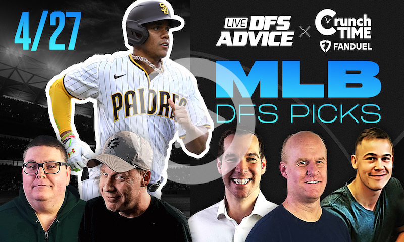 GrindersLive / Crunch Time - 4/27/23 MLB DFS Picks & Strategy EARLY SLATE