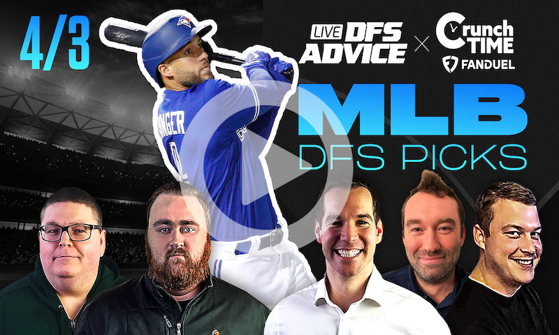 GrindersLive / Crunch Time - 4/3/23 MLB DFS Picks & Strategy