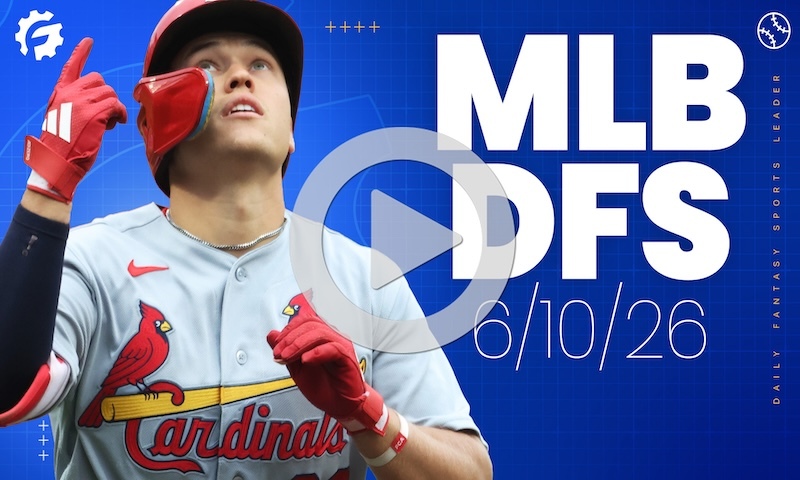 MLB DFS GrindersLive - Wednesday, June 10th