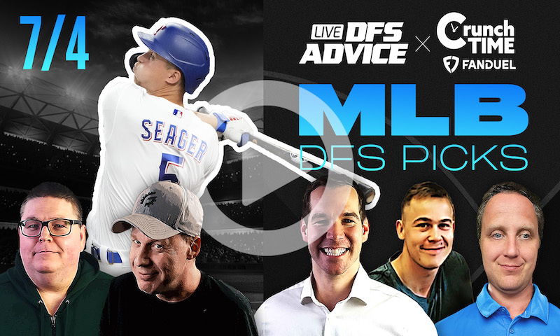 MLB DFS GrindersLive & Crunch Time Show Block - Thursday, July 4th