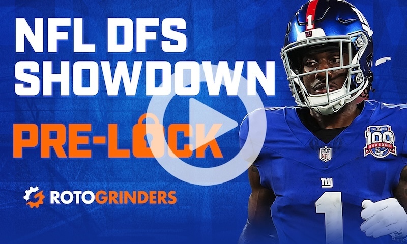 NFL DFS Showdown Pre-Lock Show: Week 2 - Monday Night Football