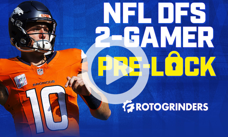 NFL DFS Pre-Lock Show: Monday Night Football 2-Game Slate