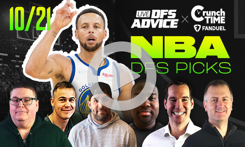 GrindersLive / Crunch Time - 10/21/22 NBA DFS Picks & Strategy
