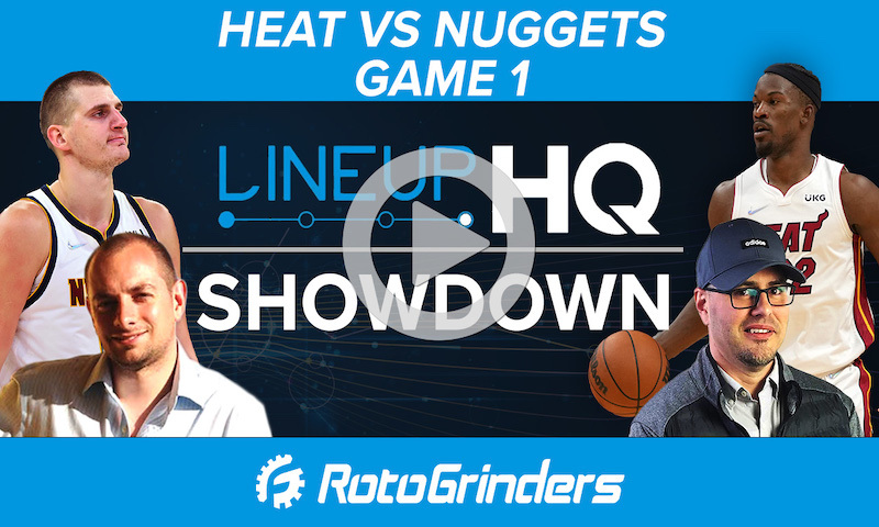 LineupHQ NBA Showdown Breakdown: MIA vs DEN, Game 1