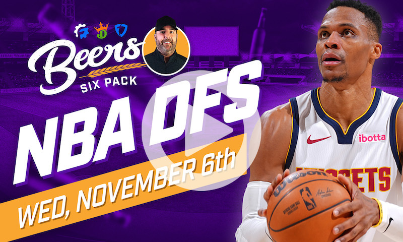 Beer's NBA DFS Six Pack: Wednesday, November 6th