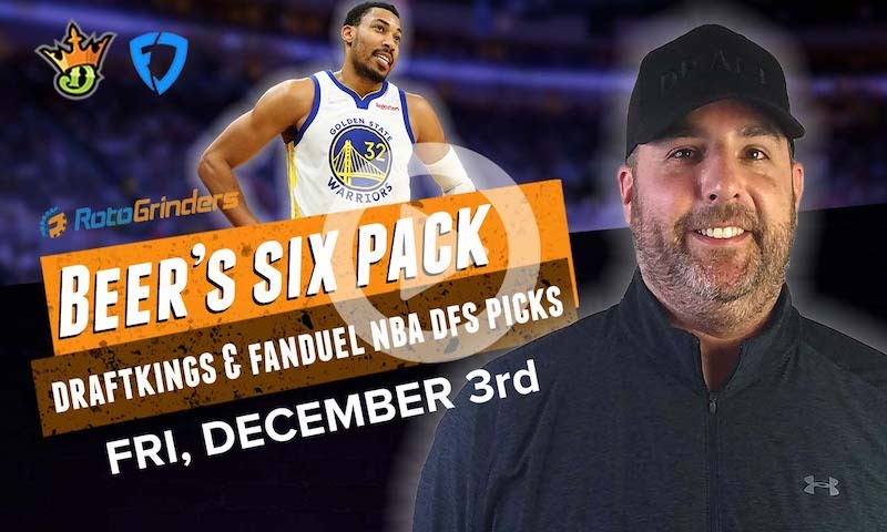 DraftKings and FanDuel NBA Six-Pack: 12/3/21