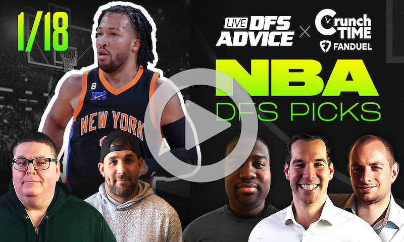 NBA DFS GrindersLive & Crunch Time Show Block - 1/18/24