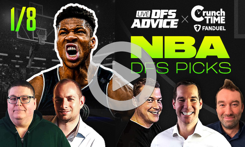 NBA DFS GrindersLive & Crunch Time Show Block - 1/8/24