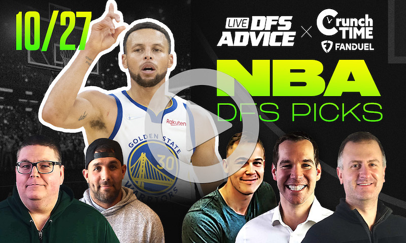 GrindersLive / Crunch Time - 10/27/22 NBA DFS Picks & Strategy