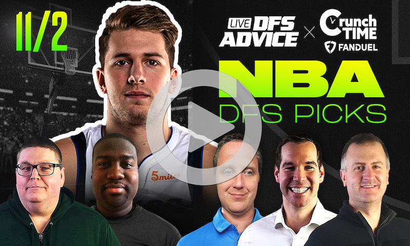 GrindersLive / Crunch Time - 11/2/22 NBA DFS Picks & Strategy