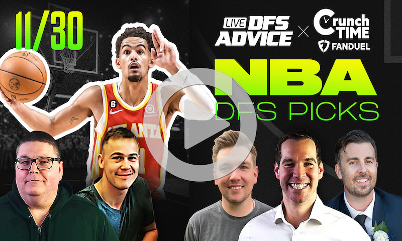 GrindersLive / Crunch Time - 11/30/23 NBA DFS Picks & Strategy