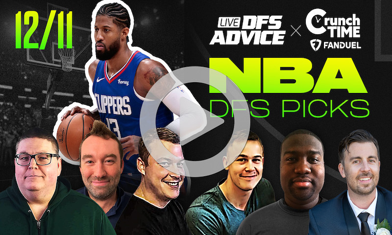 GrindersLive / Crunch Time - 12/11/23 NBA DFS Picks & Strategy