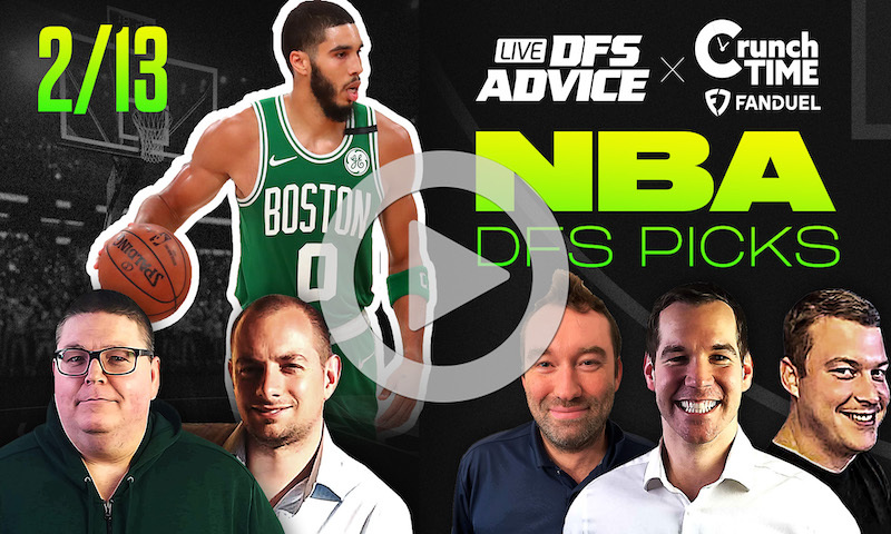 NBA DFS GrindersLive & Crunch Time Show Block - 2/13/24