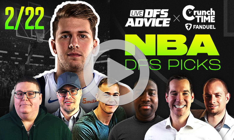 NBA DFS GrindersLive & Crunch Time Show Block - 2/22/24