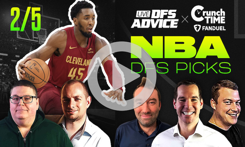 NBA DFS GrindersLive & Crunch Time Show Block - 2/5/24