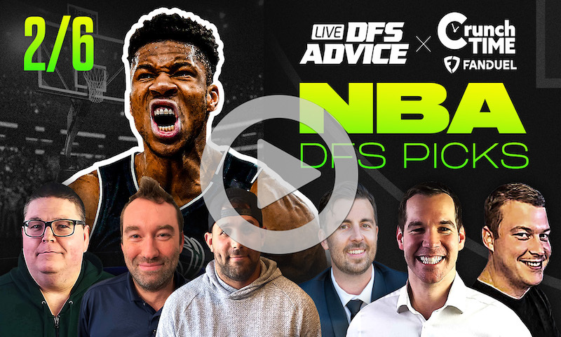 NBA DFS GrindersLive & Crunch Time Show Block - 2/6/24