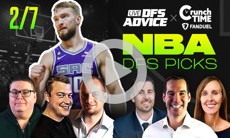 NBA DFS GrindersLive & Crunch Time Show Block - 2/7/24
